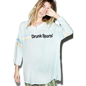 WILDFOX ☆ Drunk Sports Jersey Tunic